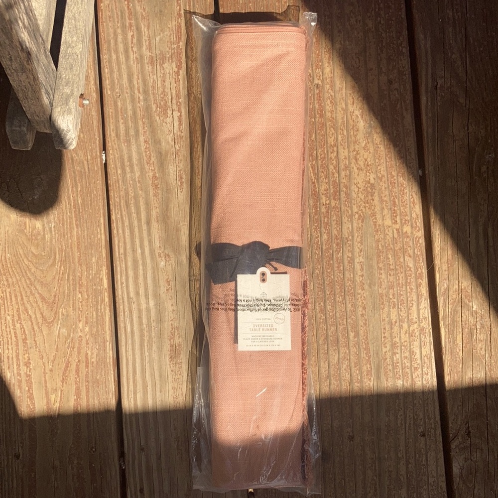 Hearth & Hand Dark Easter pink/mauve table runner